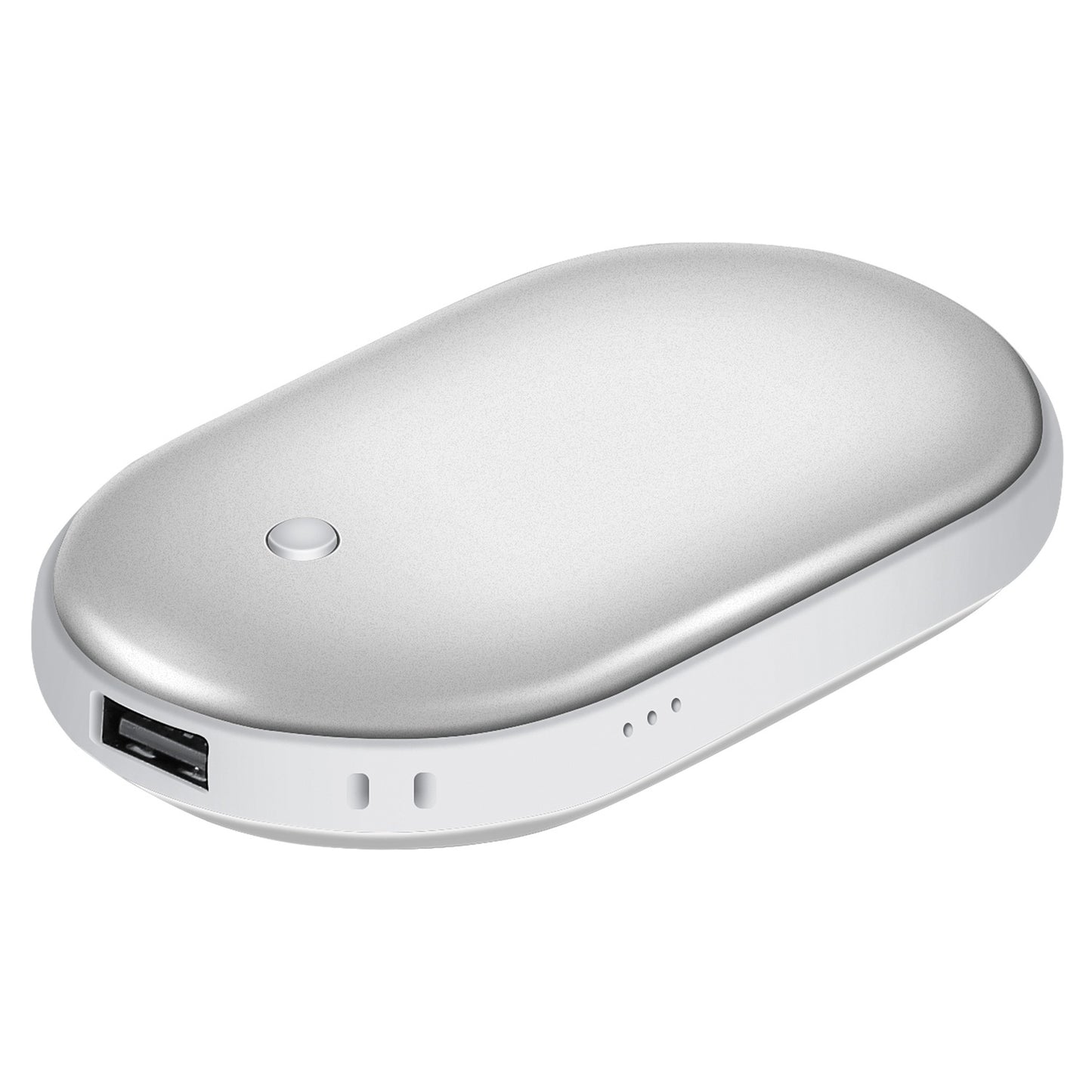 2-in1 Double-Sided Pocket Hand Warmer and 5000mAh Power Bank, Fully Rechargeable