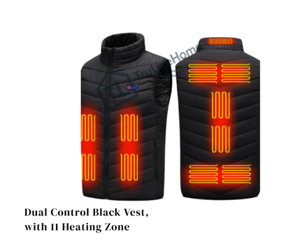 Heated Vest for Men & Women, Electric Warming Vest for Outdoor Motorcycle, Hiking, Camping, Skiing (Battery Pack Not Included) - Up to 6XL