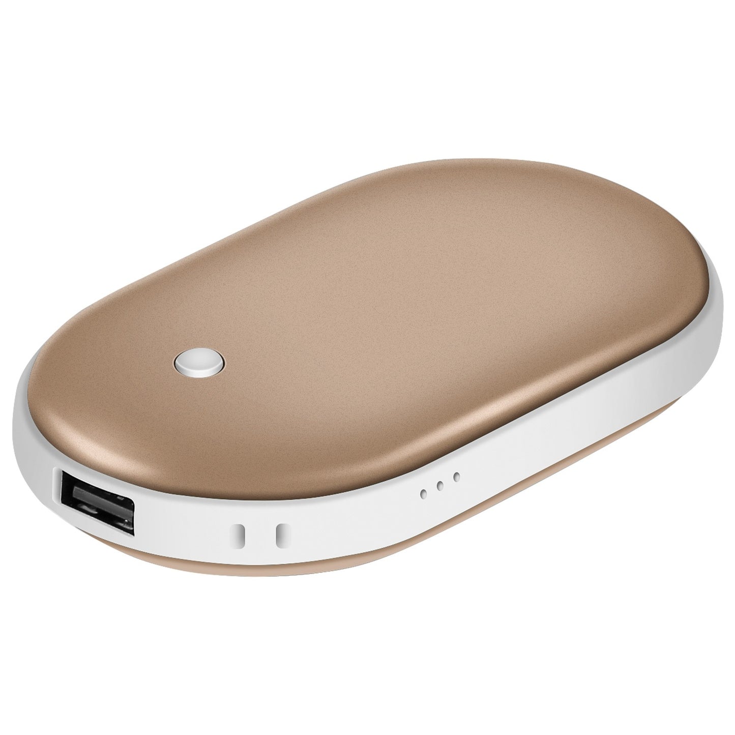 2-in1 Double-Sided Pocket Hand Warmer and 5000mAh Power Bank, Fully Rechargeable