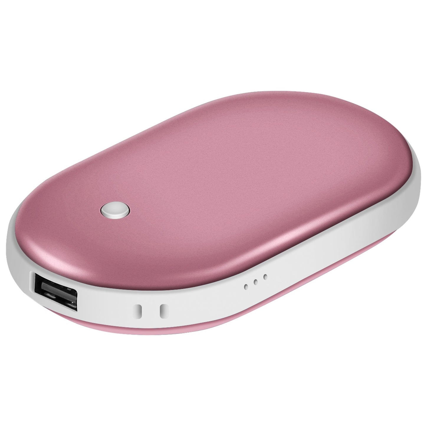2-in1 Double-Sided Pocket Hand Warmer and 5000mAh Power Bank, Fully Rechargeable