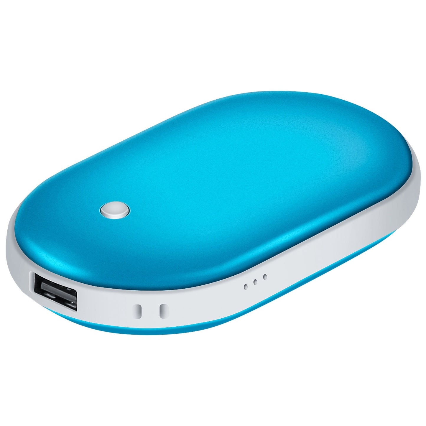 2-in1 Double-Sided Pocket Hand Warmer and 5000mAh Power Bank, Fully Rechargeable