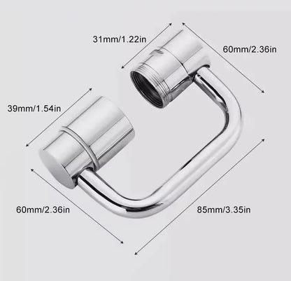 U-Shape Swivel Faucet Dimension