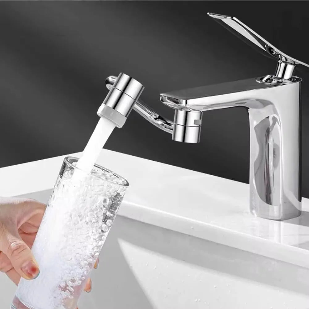 Installed U-Shape Swivel Faucet to refill a glass of water.