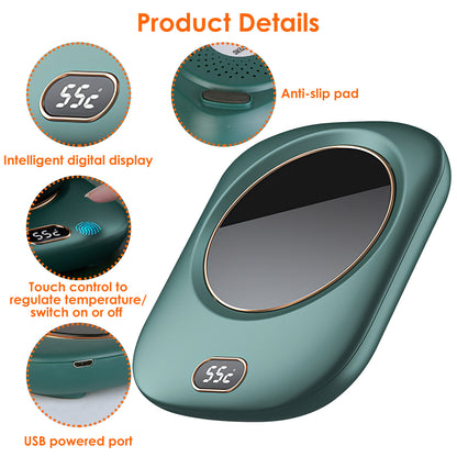 Waterproof Coffee Mug Warmer  with 3 Temperature Setting(45℃/113℉, 55℃/131℉, 65℃/149℉)